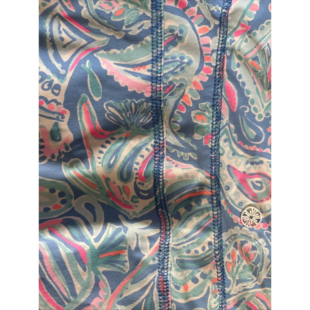 Lilly Pulitzer Darlene Skort Fish Kiss Zanzibar Blue Sz 14 Luxletic UPF 50 - Picture 8 of 9